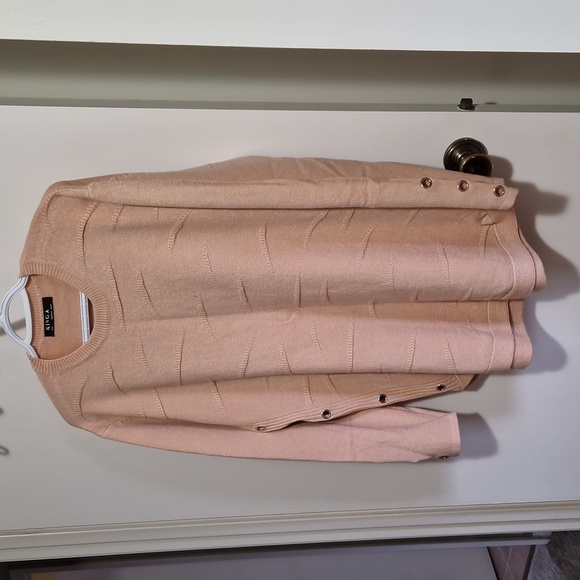 Dusty rose crew neck sweater/tunic - Picture 2 of 6